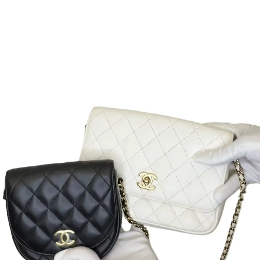 Wallet On Chain Timeless/Classique leather crossbody bag B23-18 | Studio Nafay