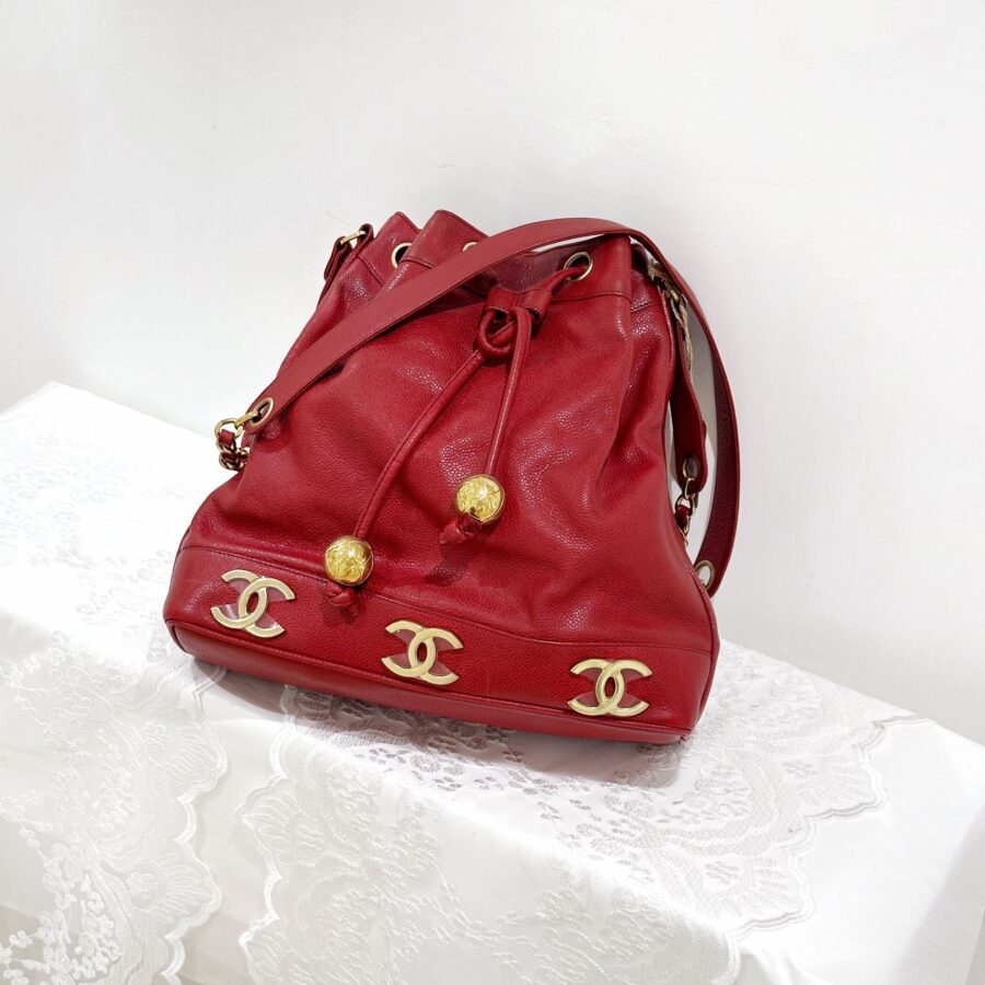 Chanel Leather Triple Bucket Handbag | Studio Nafay