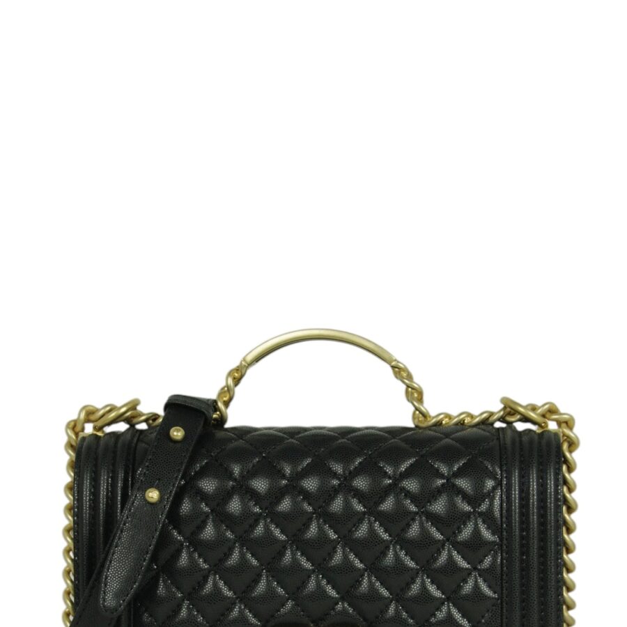 Chanel Boy Medium Caviar Black Handbag | Studio Nafay