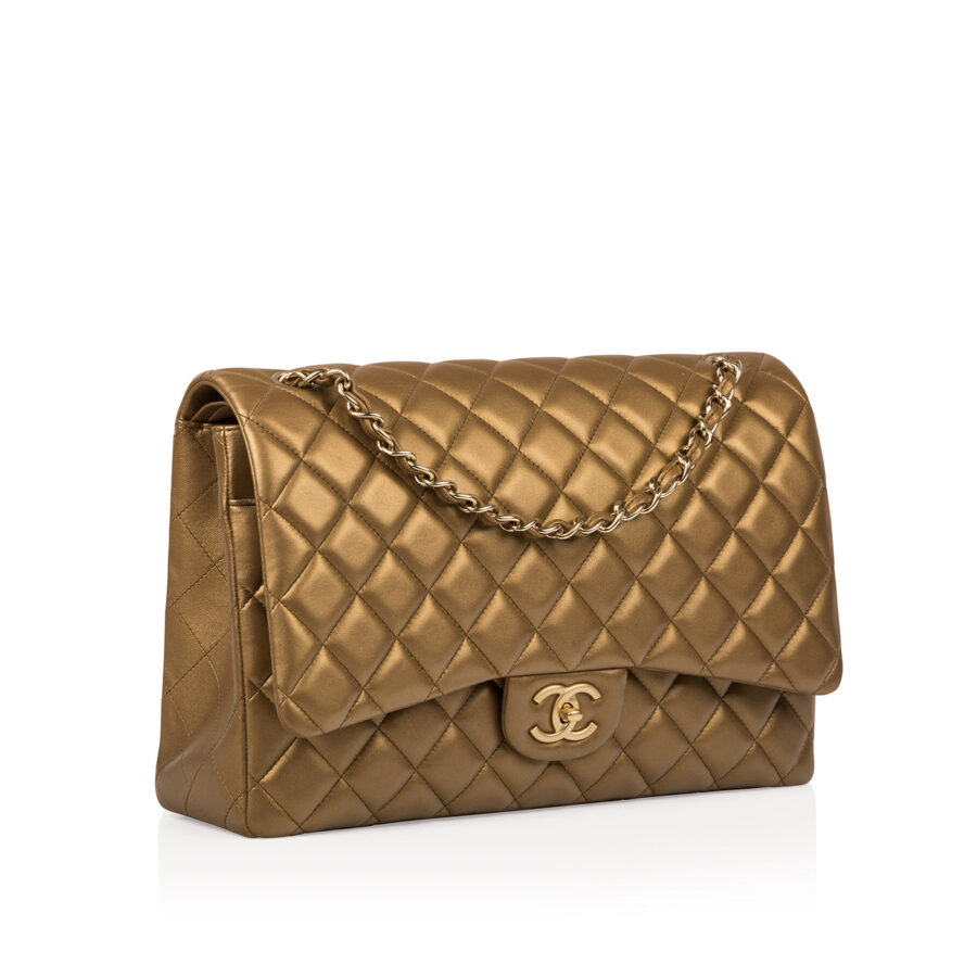 Classic Flap Bag Maxi - Gold | Studio Nafay
