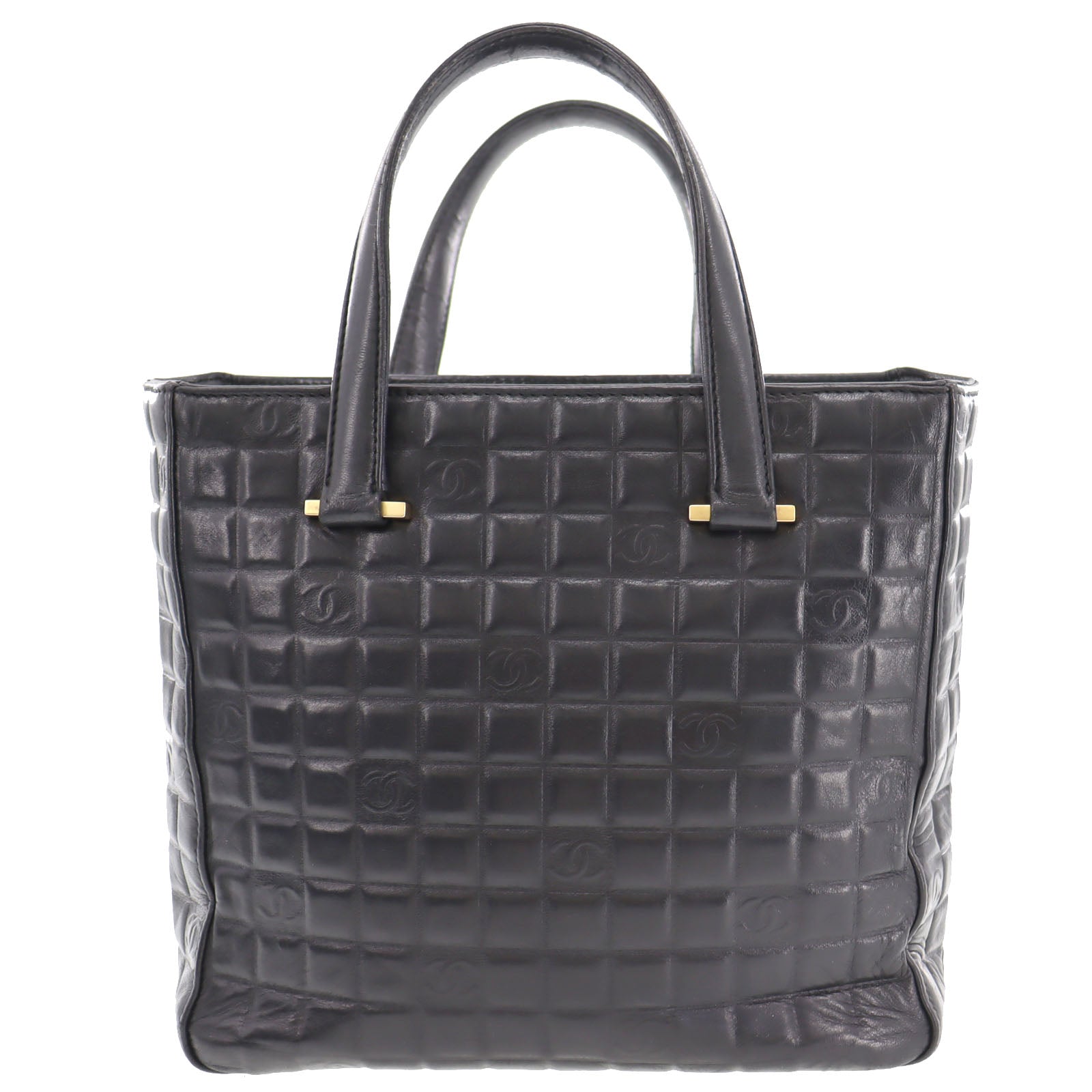 Chanel Leather Black Chocolate Handbag