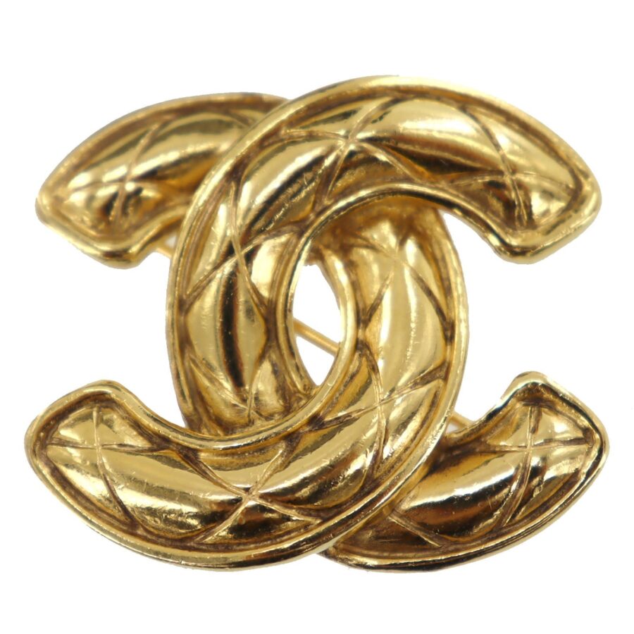 Chanel Gold Logos Pin Brooch Handbag 2 | Studio Nafay
