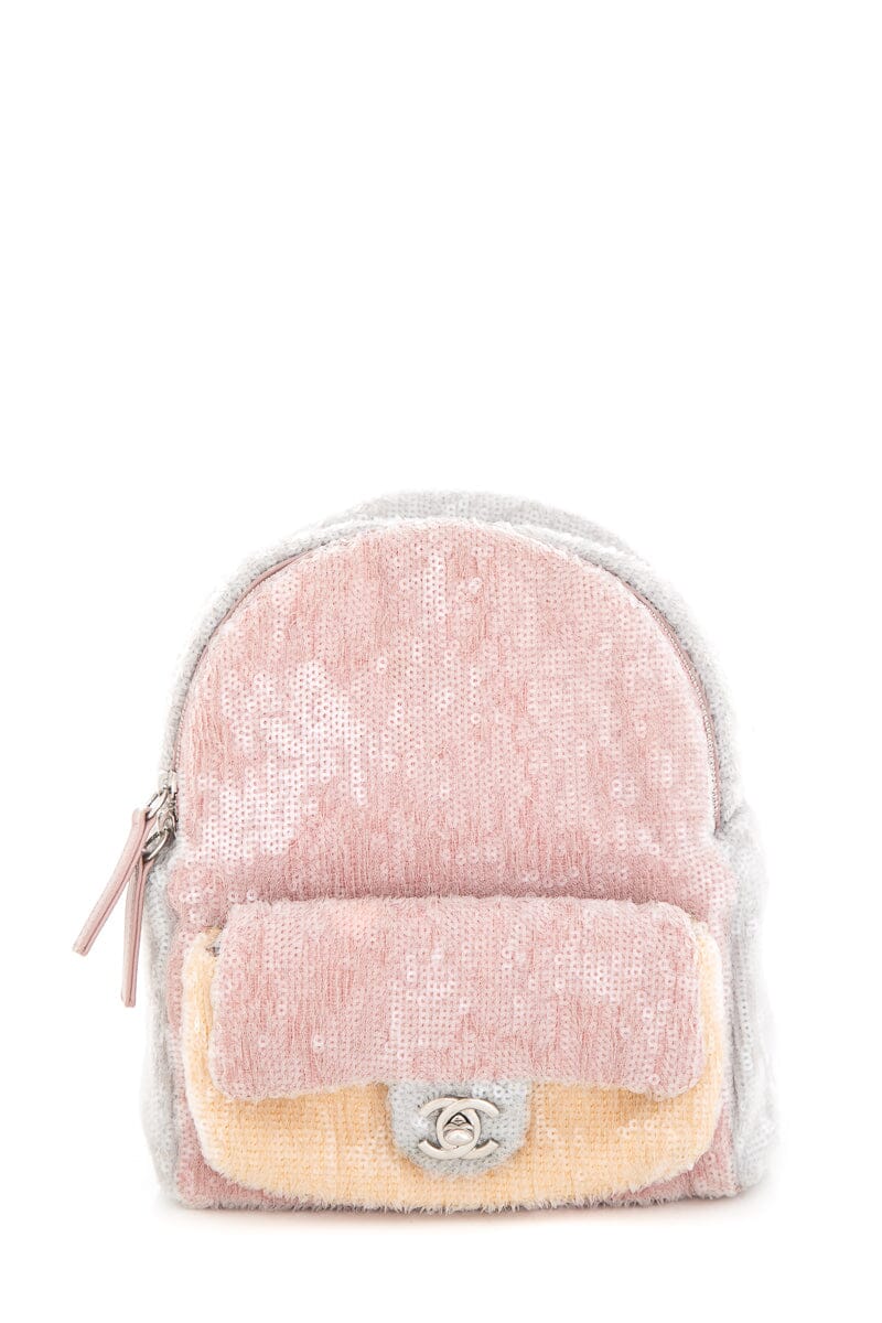 Chanel Multicolor Sequin Waterfall Tricolor Backpack - Product Image 2