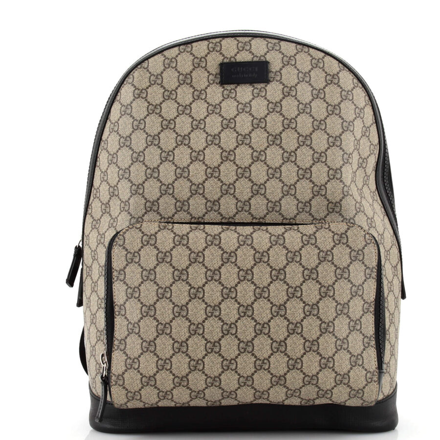 Zip Pocket Backpack GG Coated Canvas Medium | Studio Nafay