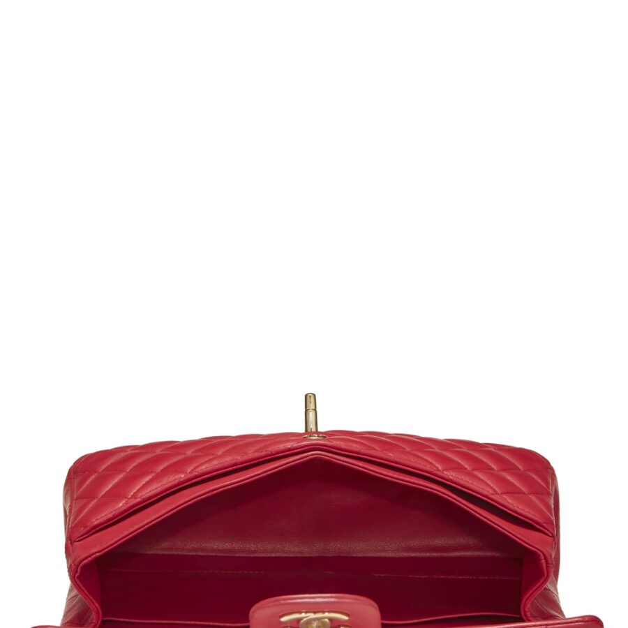 Chl, Pink Quilted Lambskin Classic Double Flap Medium, Pink | Studio Nafay