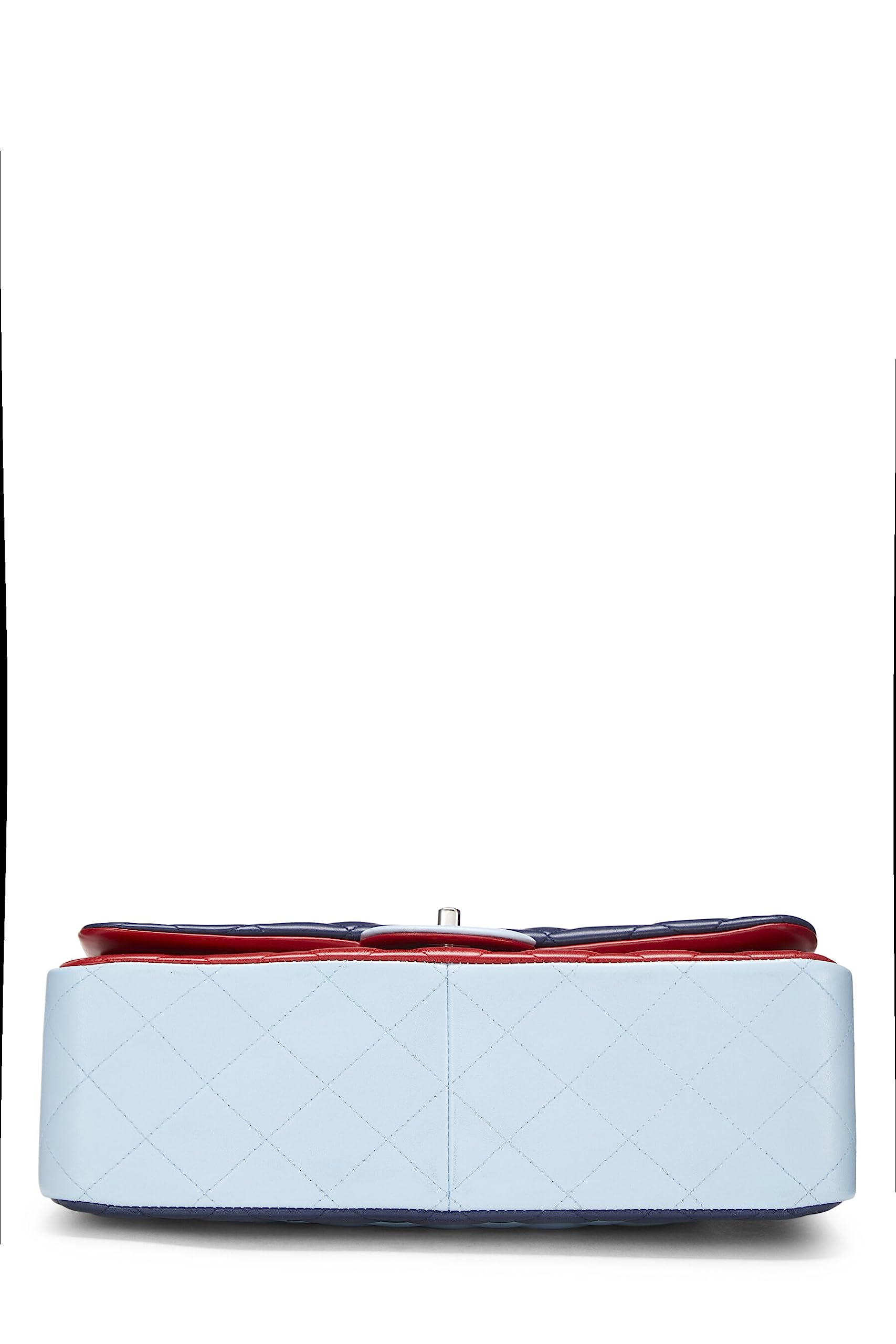 Chl, Multicolor Quilted Lambskin New Classic Double Flap Jumbo, Multi