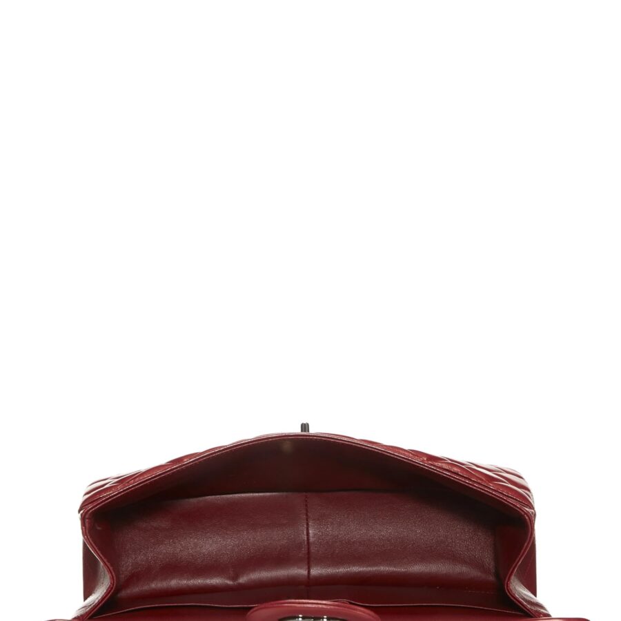 Chl, Red Quilted Lambskin New Classic Double Flap Jumbo, Red | Studio Nafay