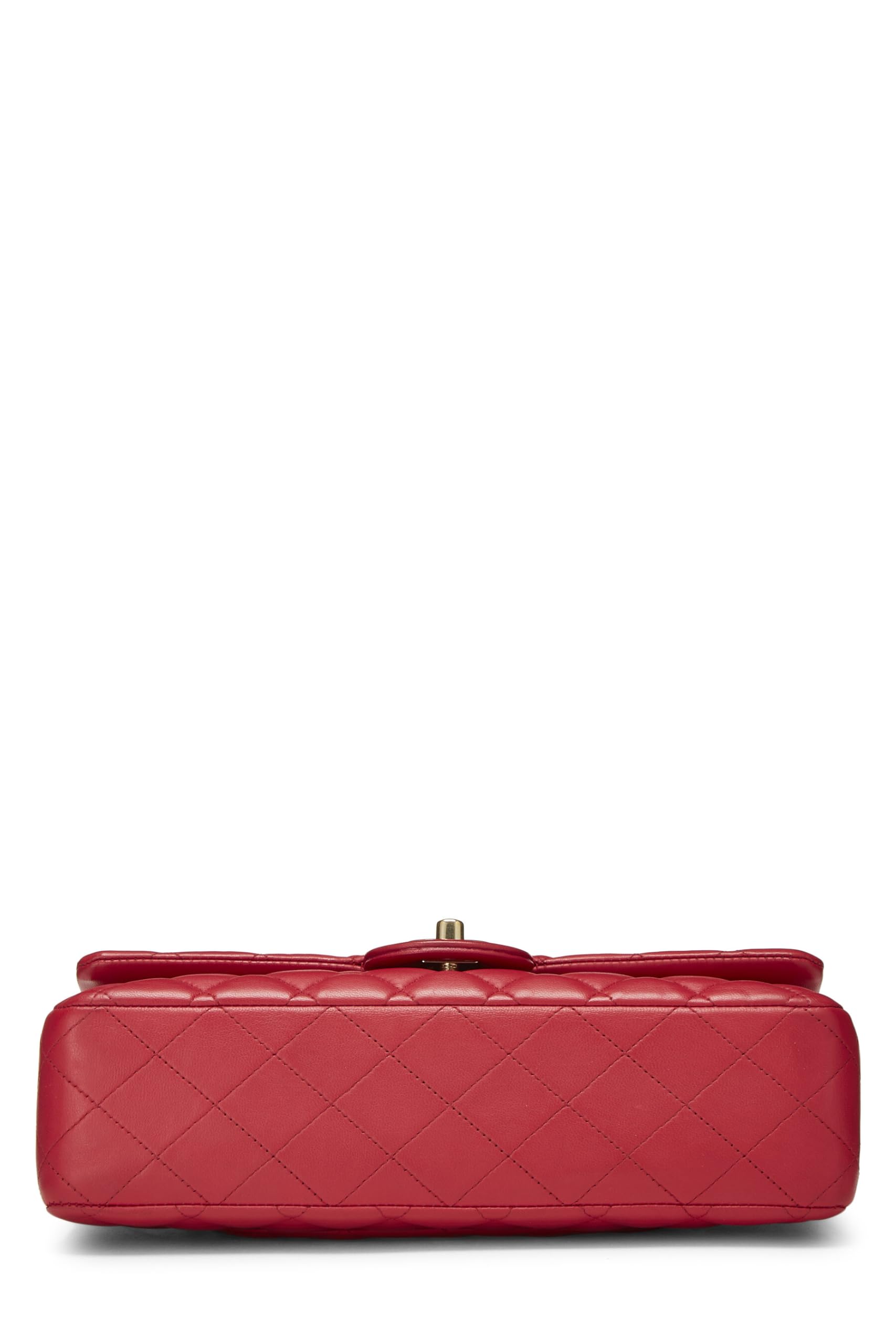 Chl, Pink Quilted Lambskin Classic Double Flap Medium, Pink
