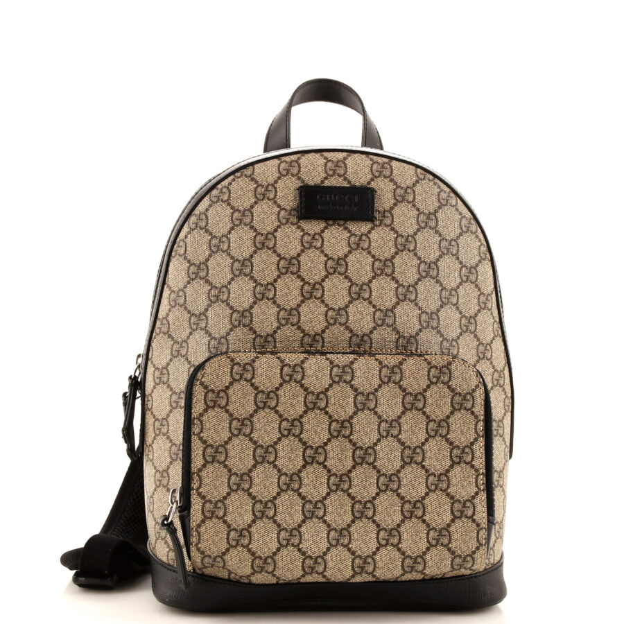Zip Pocket Backpack GG Coated Canvas Small | Studio Nafay