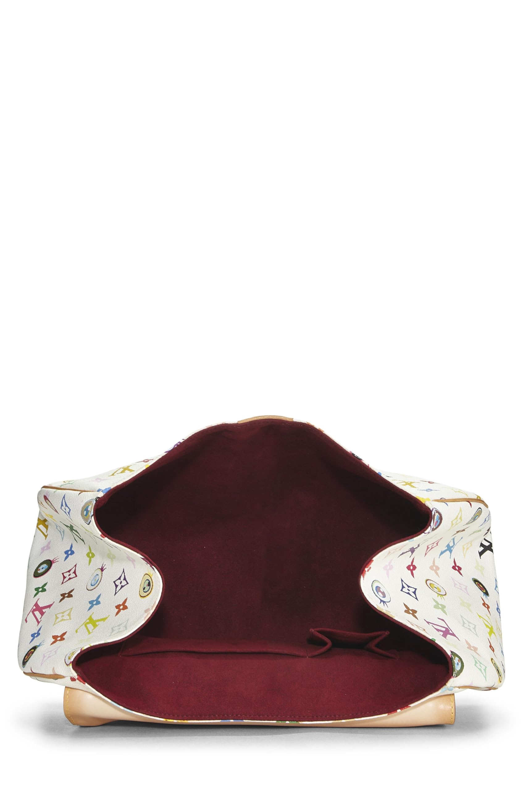 Louis Vuitton, Takashi Murakami x Louis Vuitton White Monogram Multicolore Eye Love You Handbag, White