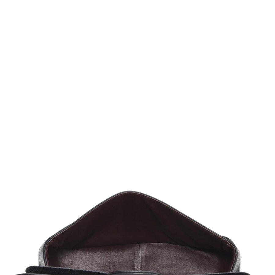 Chl, Black Quilted Caviar New Classic Double Flap Jumbo, Black | Studio Nafay