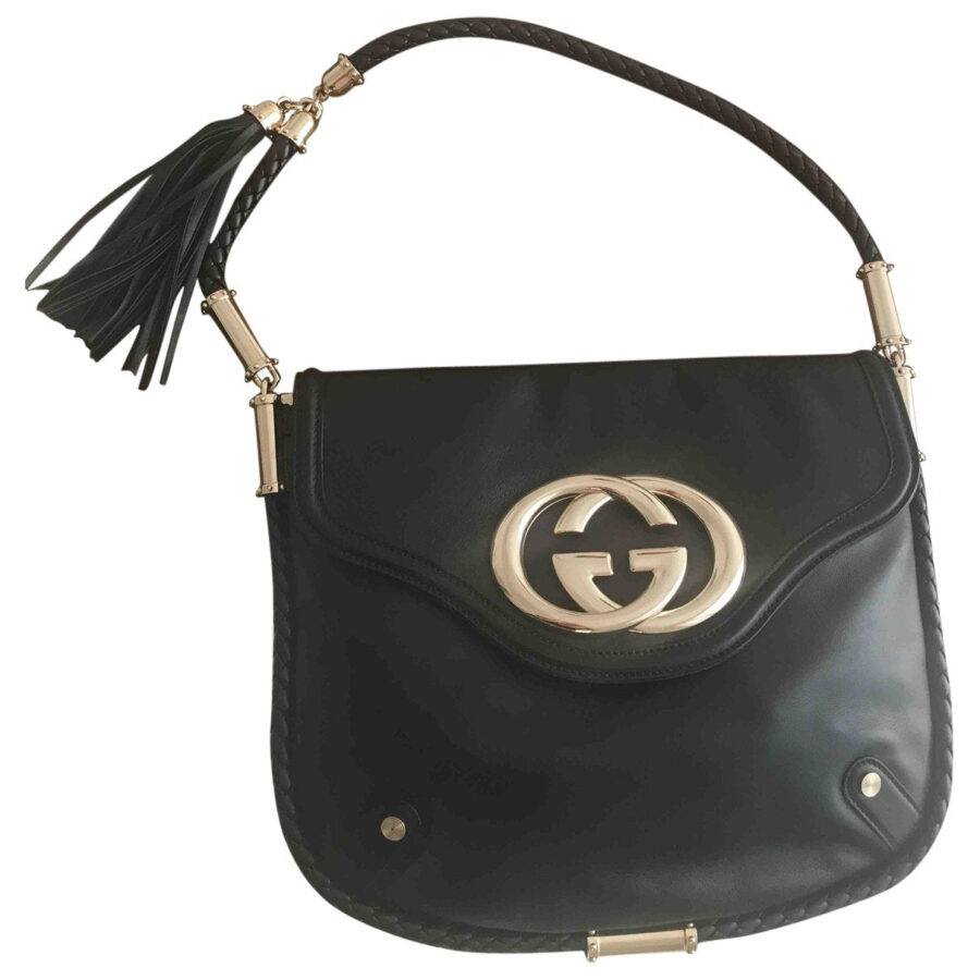 Gucci black leather handbag | Studio Nafay