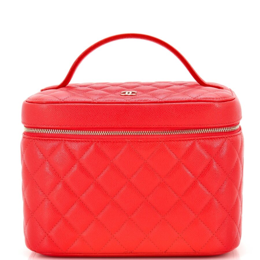 CHANEL Classic Vanity Case Quilted Caviar Medium | Studio Nafay
