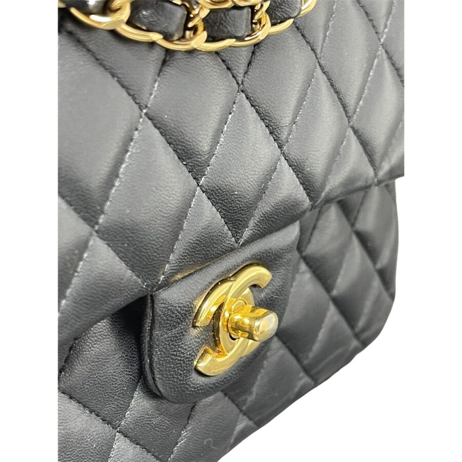 CHANEL Chanel Classic Double Flap Bag Quilted Lambskin Small - Black | Studio Nafay