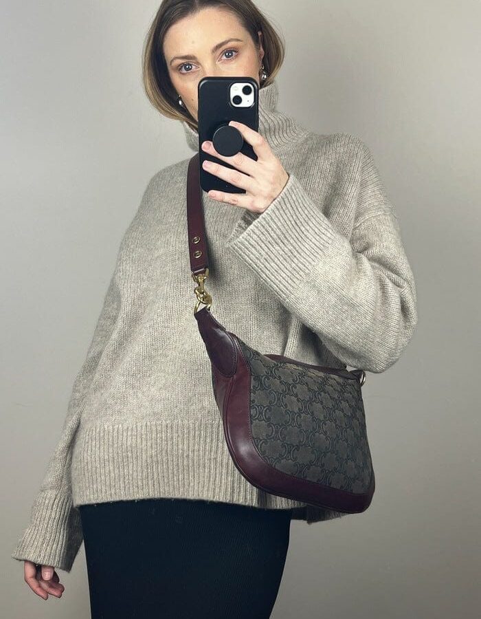 Celine Triomphe Canvas Crossbody Bag | Studio Nafay