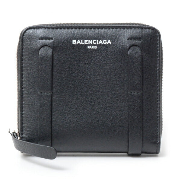 Balenciaga Leather Coin Case Black 489801 | Studio Nafay
