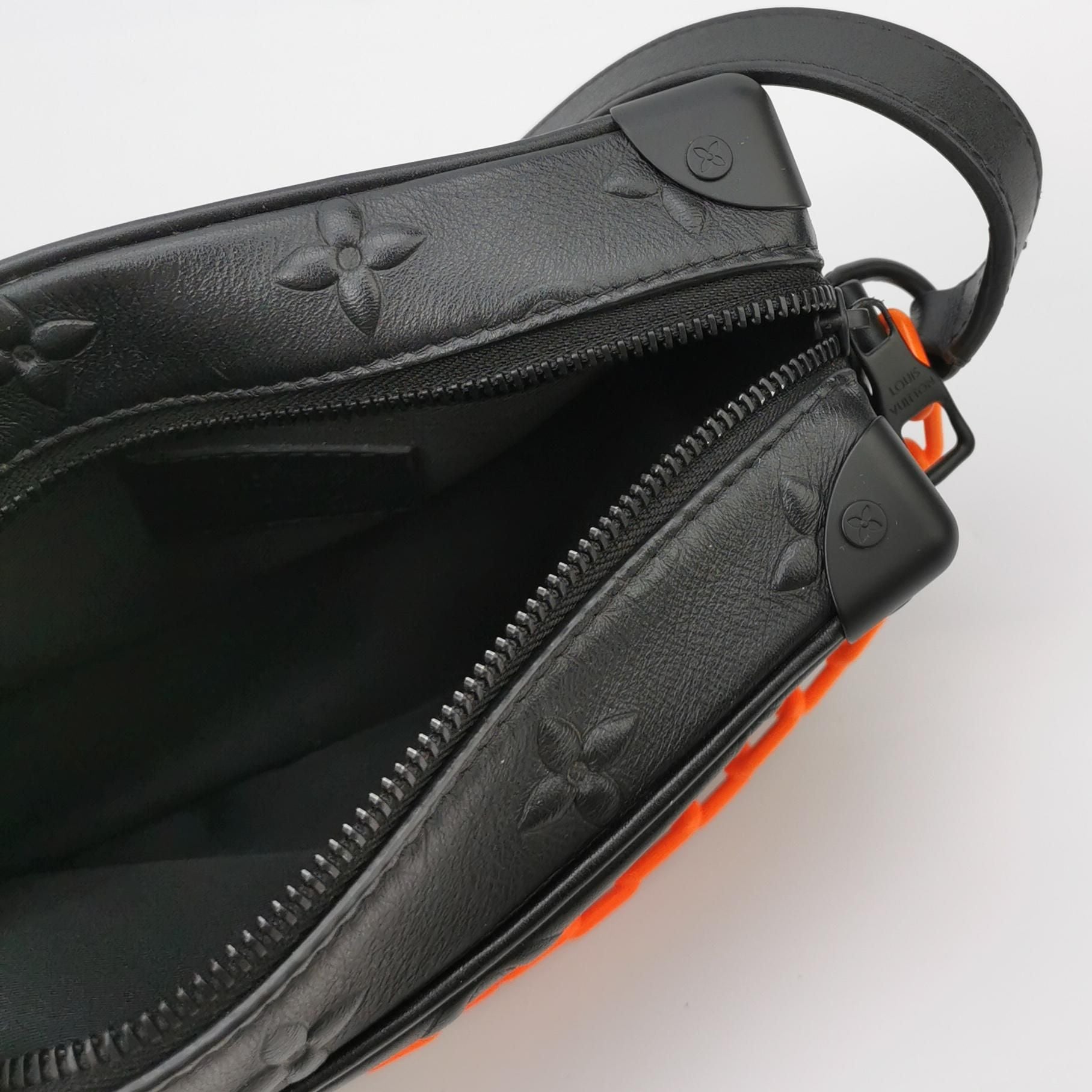 Louis Vuitton Soft Trunk Mini Calfskin Monogram Studded Crossbody Bag with Chip 250502781175755