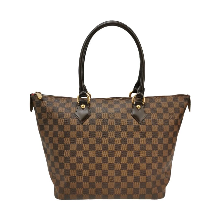 Louis Vuitton Saleya Leather Checkered Zip Shoulder Bag 24120478970146 | Studio Nafay