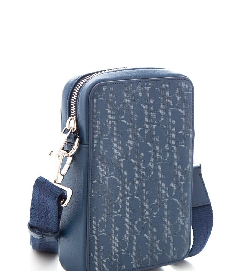 Dior Navy Calfskin Perforated Cross-Body | Studio Nafay