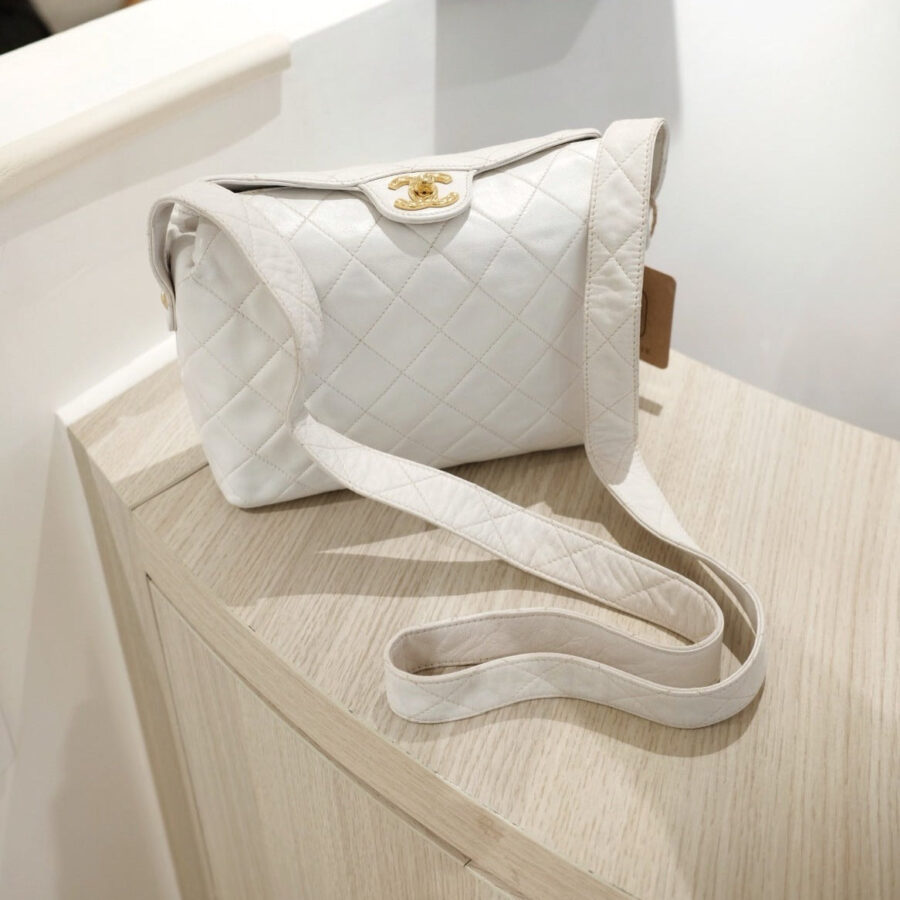 Chanel Diamond Logo Post Handbag | Studio Nafay