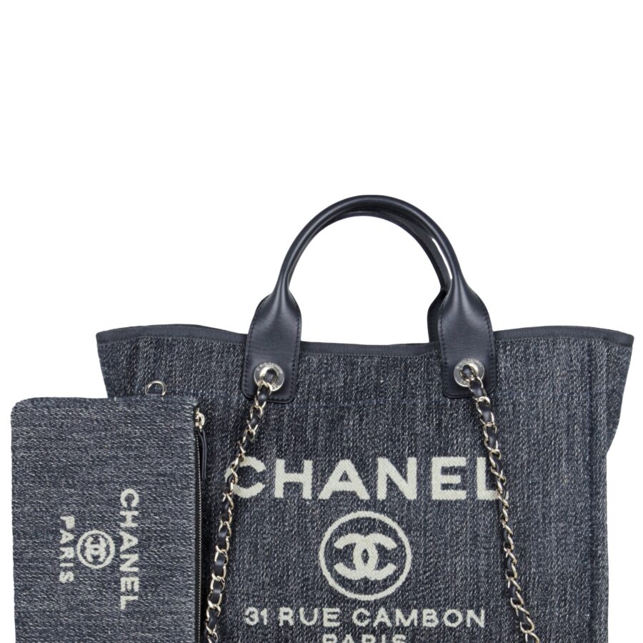 Chanel Mixed Fibers Small Deauville Tote Bag | Studio Nafay