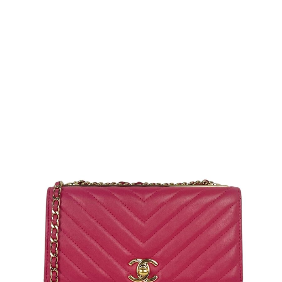 Chanel Pink Chevron Trendy CC WOC Crossbody | Studio Nafay