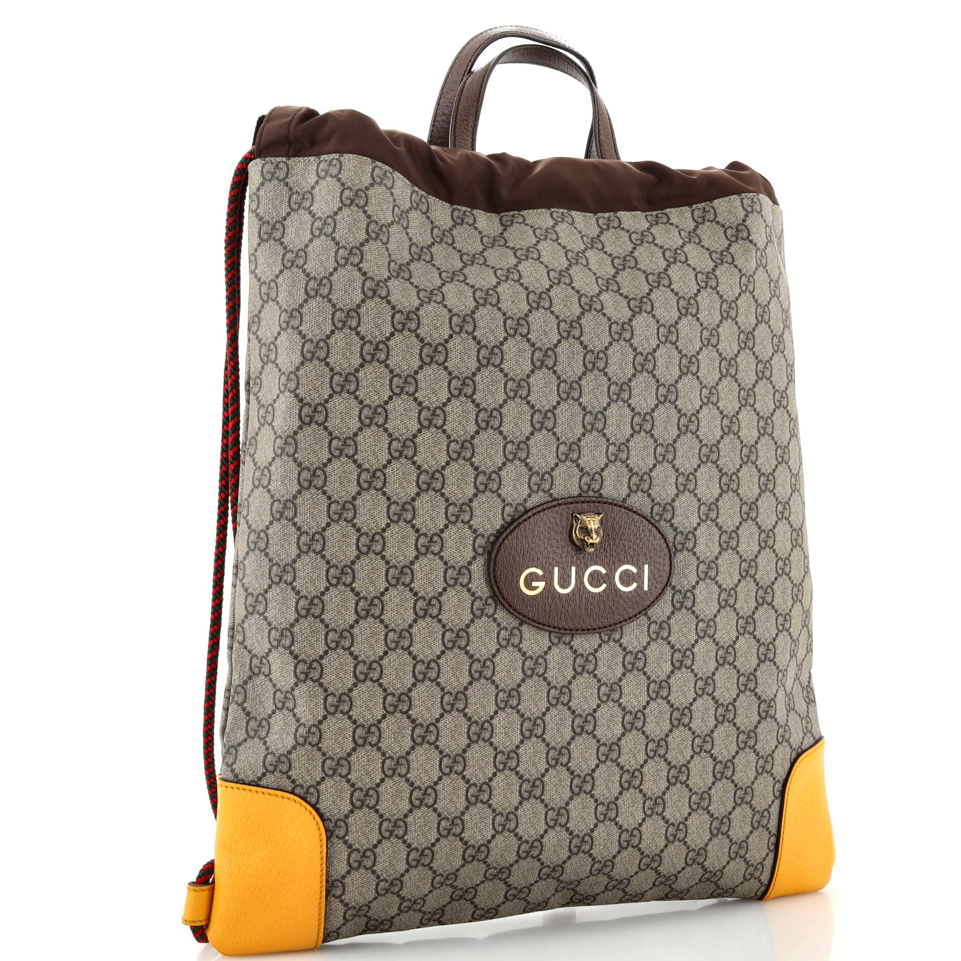 Neo Drawstring Backpack GG Coated Canvas Large