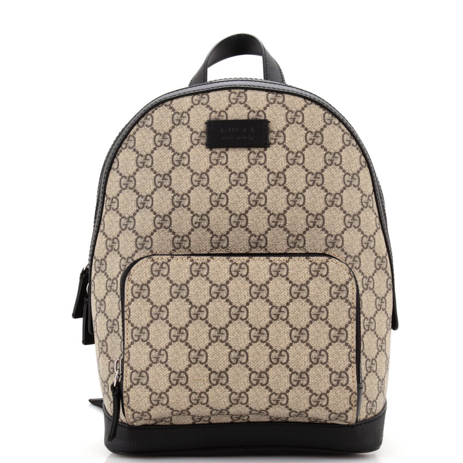 Zip Pocket Backpack GG Coated Canvas Small | Studio Nafay