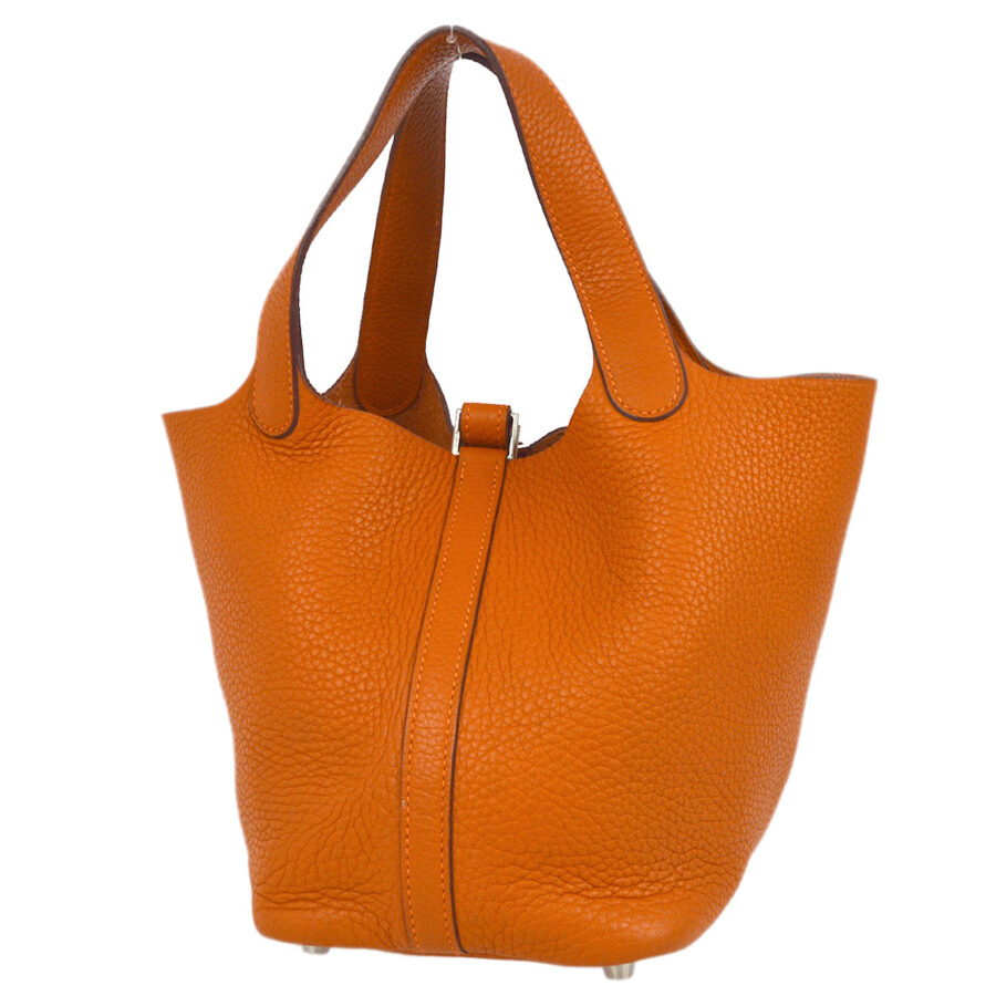Hermes Orange Clemence Picotin PM | Studio Nafay