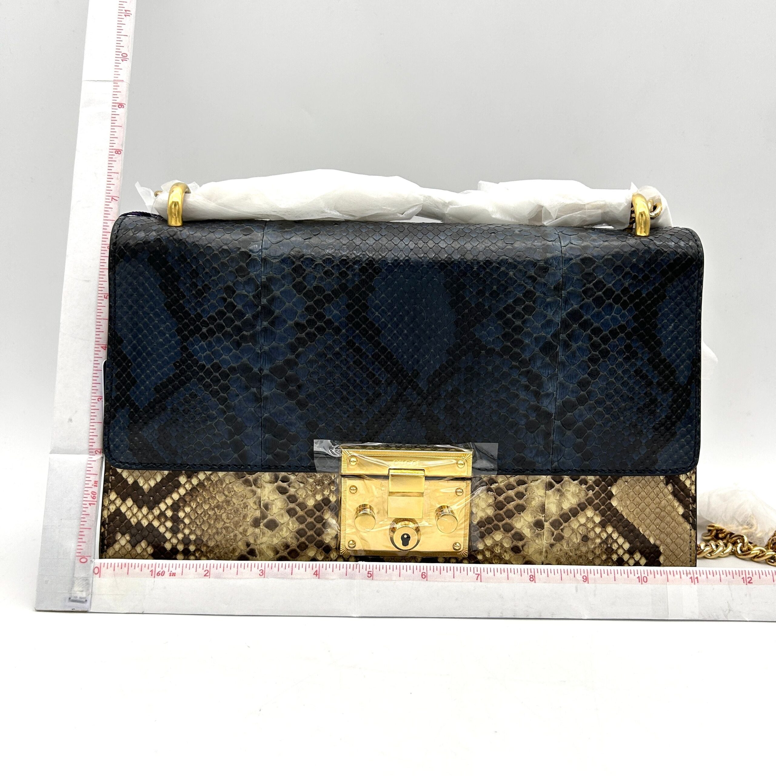 Gucci Python Medium Padlock Shoulder Bag Shoulder Bags, Handbags