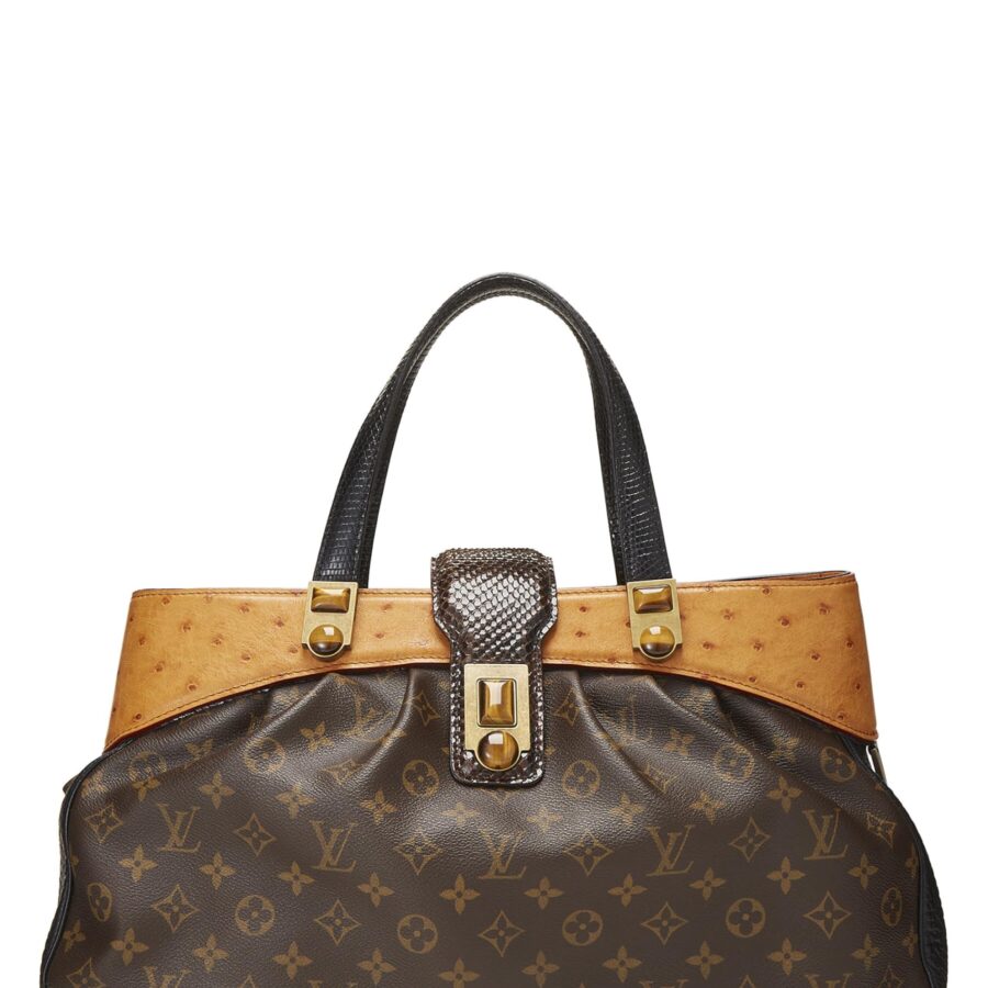 Louis Vuitton, Monogram Canvas Ostrich Oskar Waltz Bag, Brown | Studio Nafay