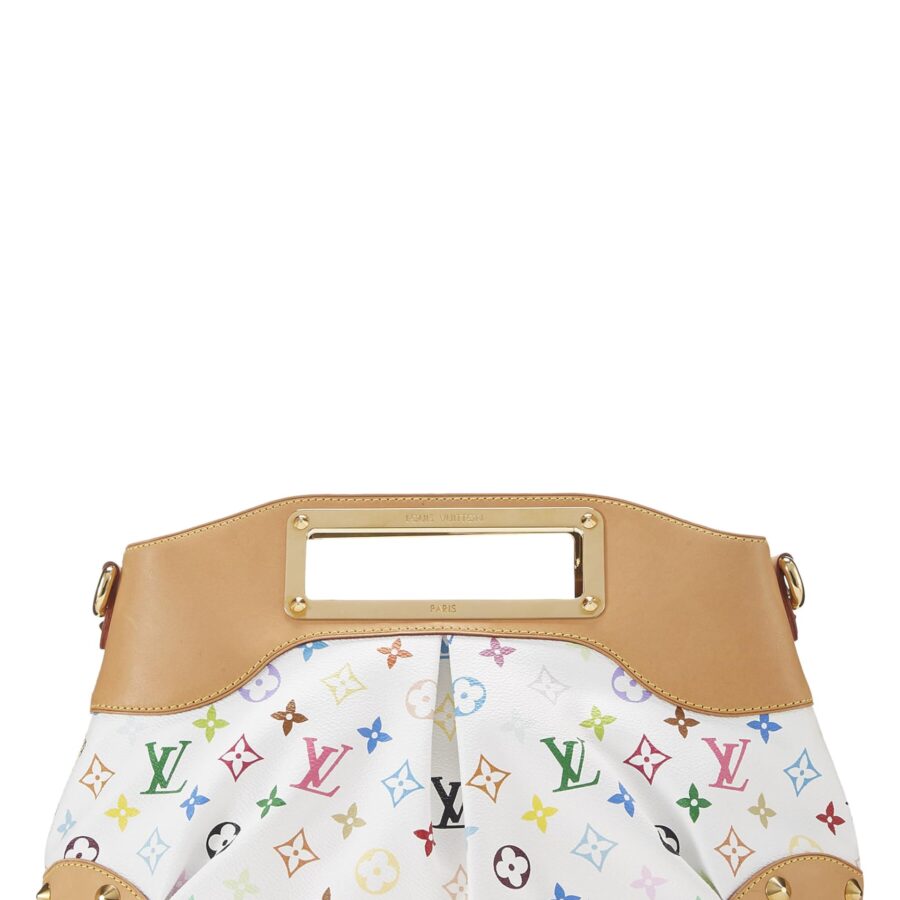 Louis Vuitton, Takashi Murakami x Louis Vuitton White Monogram Multicolore Judy MM, White | Studio Nafay