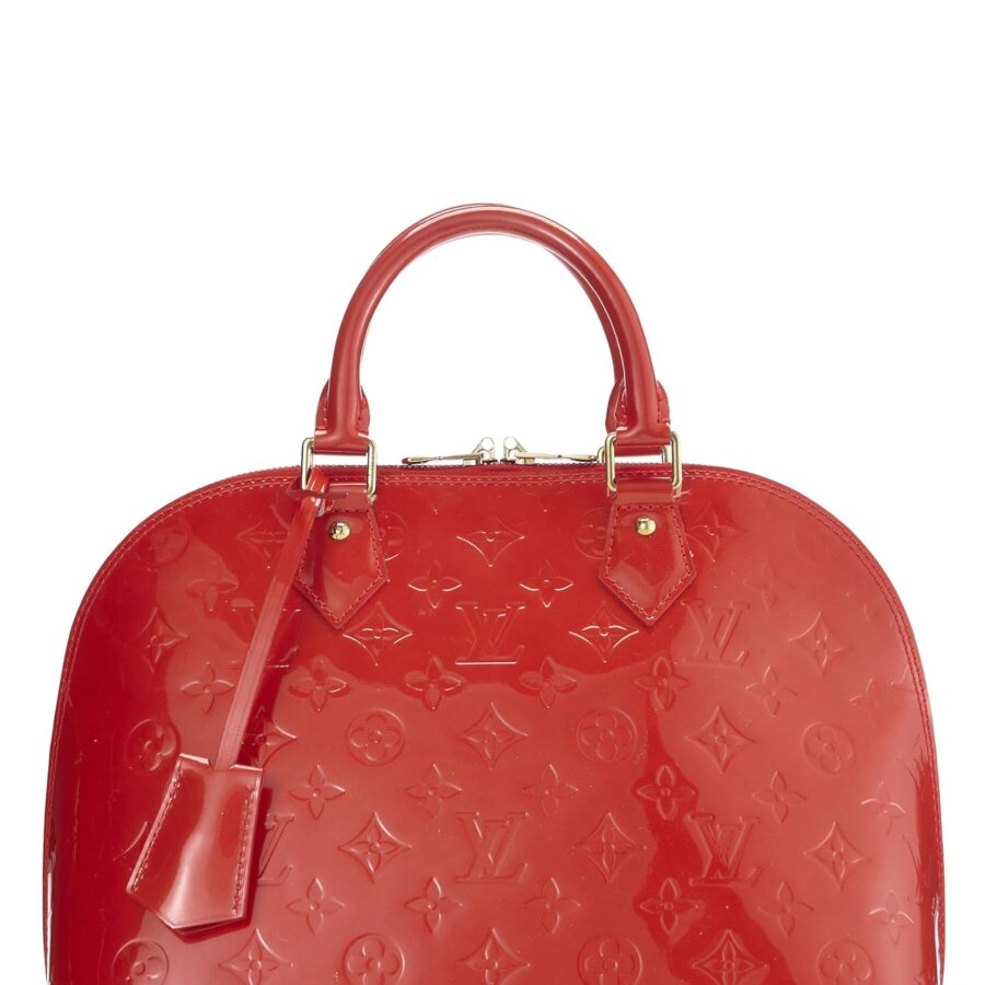 Louis Vuitton, Orange Sunset Monogram Vernis Alma GM, Orange | Studio Nafay