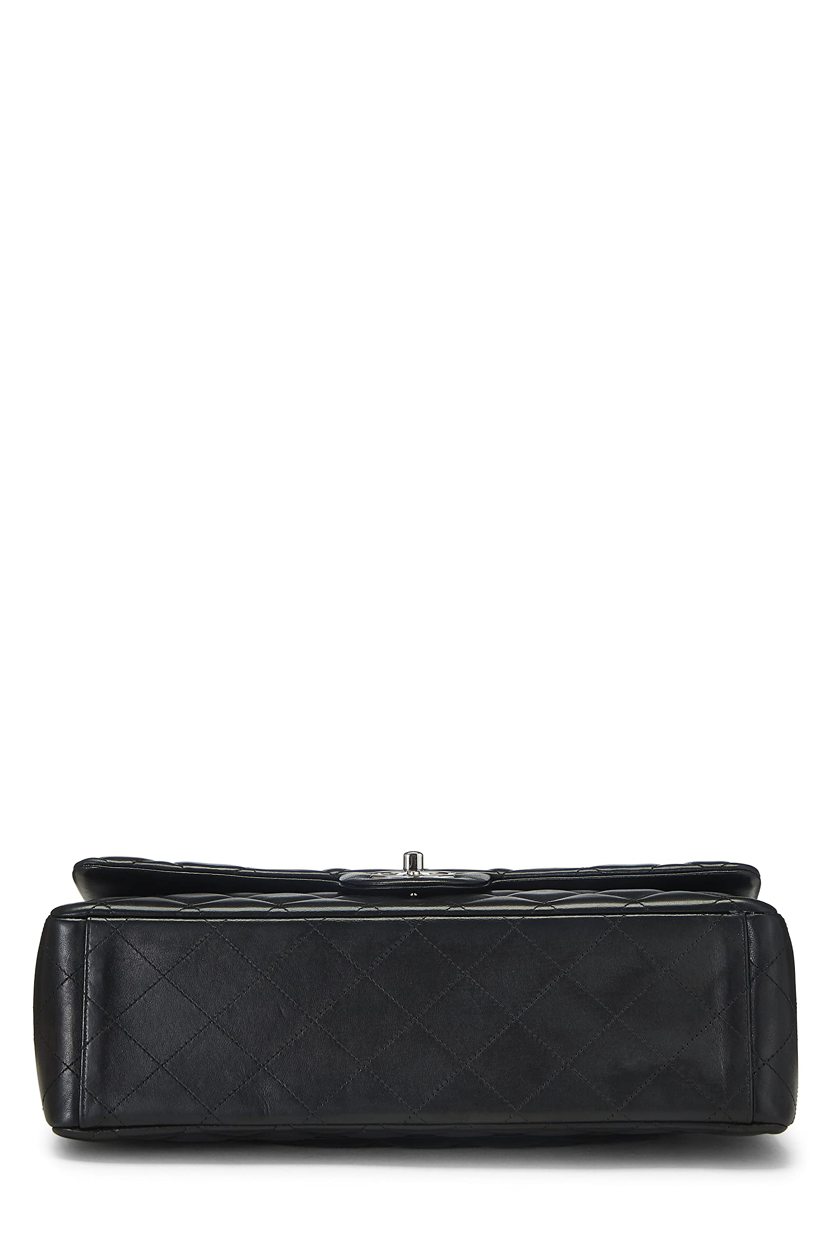 Chl, Black Quilted Lambskin New Classic Double Flap Maxi, Black