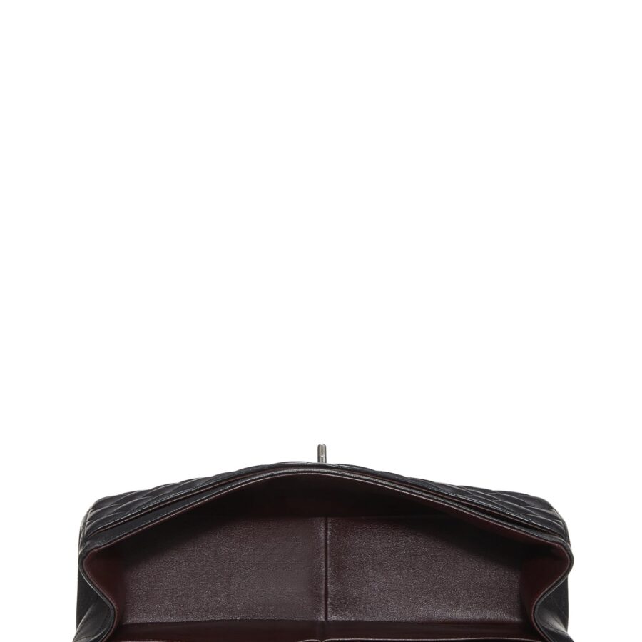 Chl, Black Quilted Lambskin New Classic Double Flap Jumbo, Black | Studio Nafay
