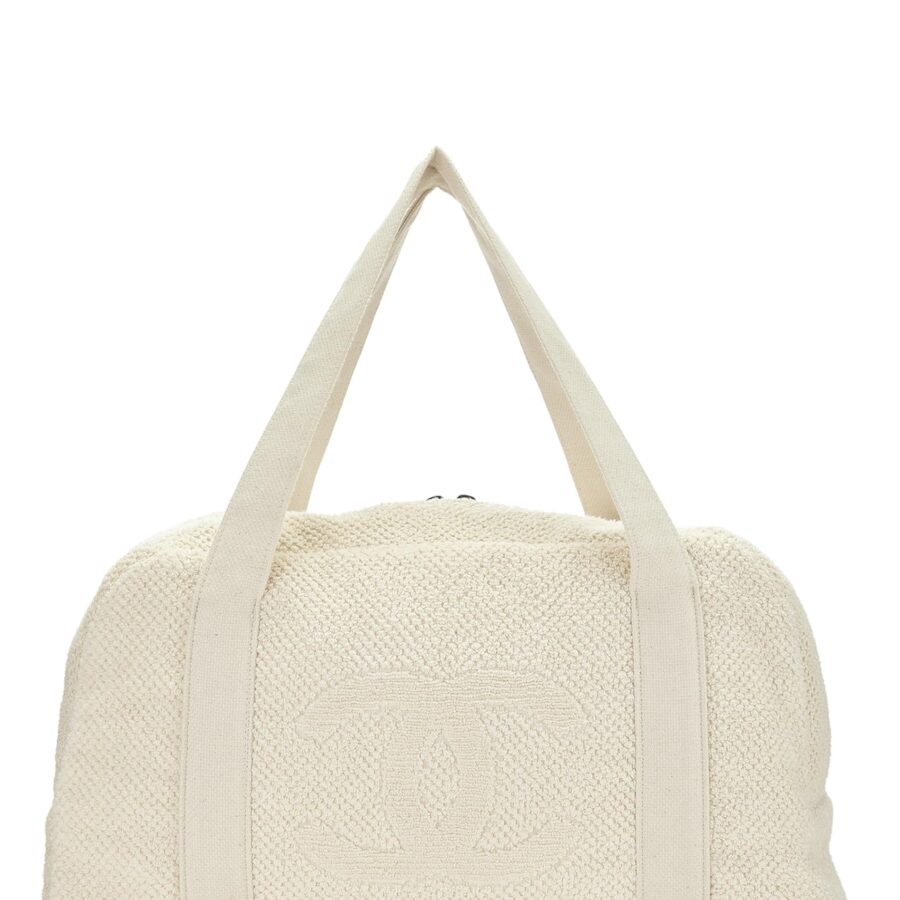 Chanel, White Terry Cloth 'CC' Beach Set, White | Studio Nafay