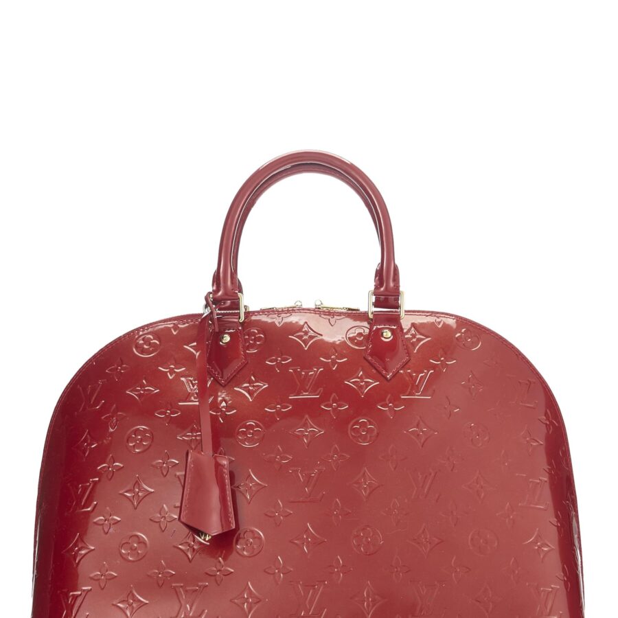 Louis Vuitton, Cerise Monogram Vernis Alma MM NM, Red | Studio Nafay
