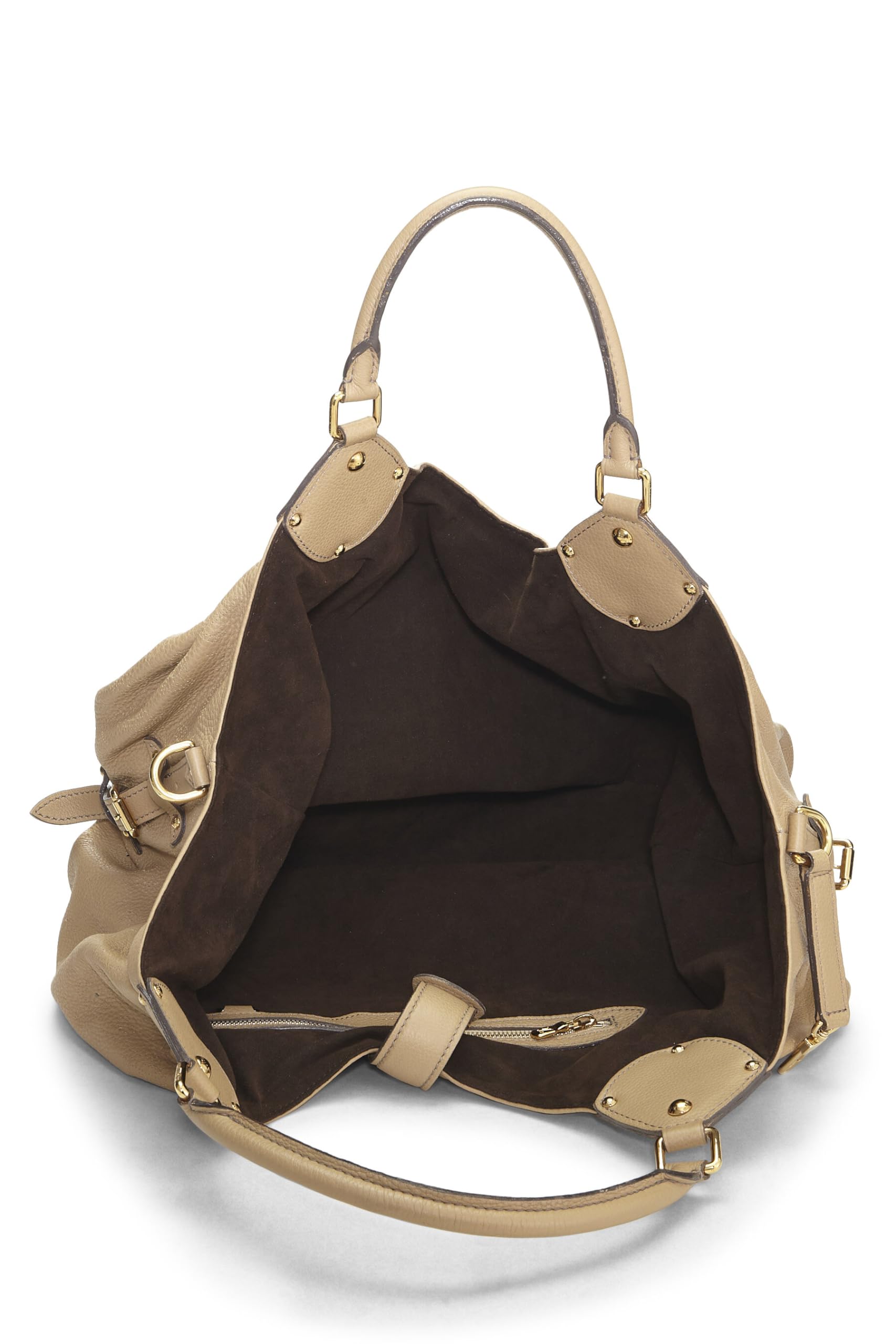 Louis Vuitton, Beige Monogram Mahina XL, Beige