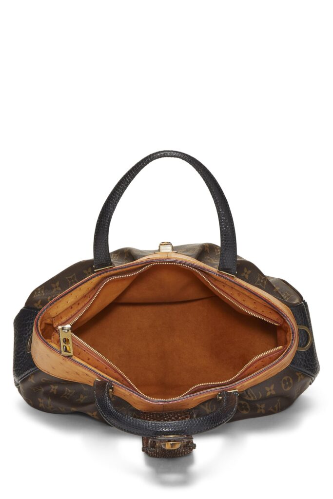 Louis Vuitton, Monogram Canvas Ostrich Oskar Waltz Bag, Brown - Product Image 2
