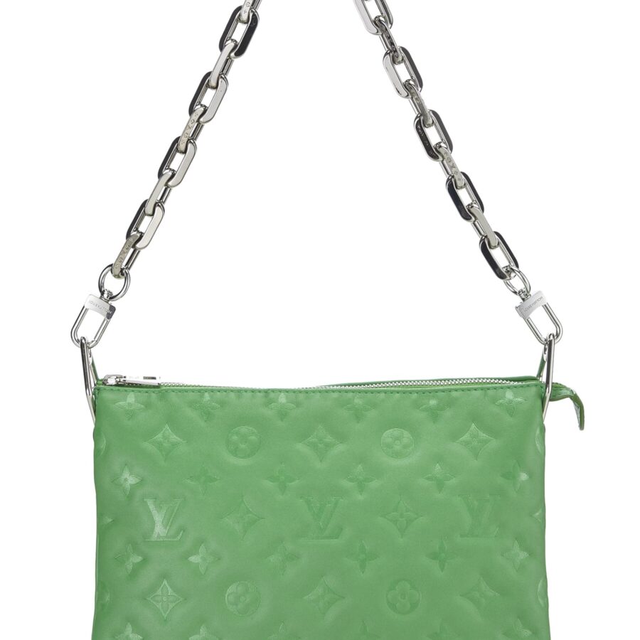 Louis Vuitton, Green Monogram Embossed Coussin PM, Green | Studio Nafay