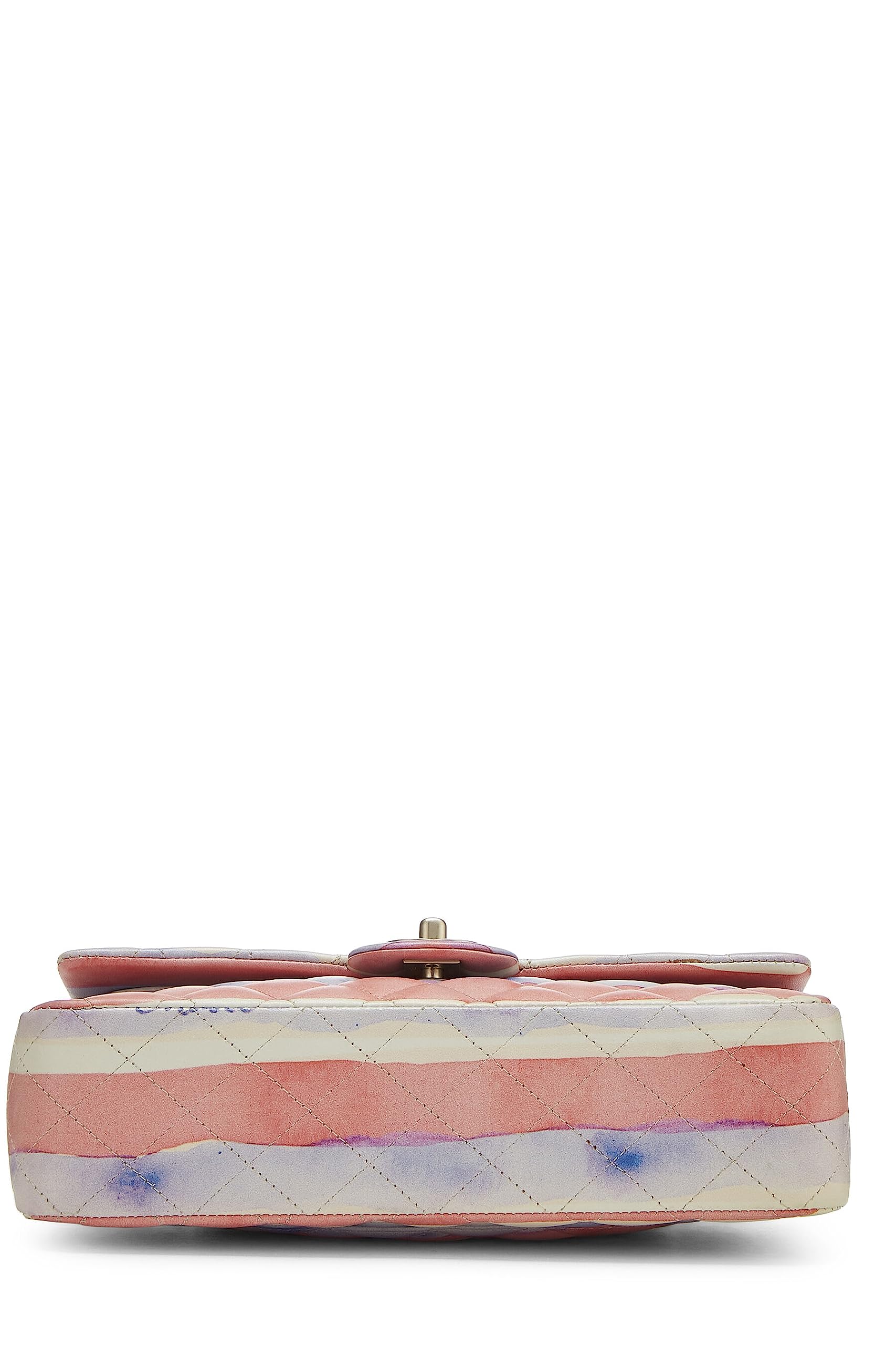 Chl, Multicolor Lambskin Watercolor Classic Double Flap Medium, Multi