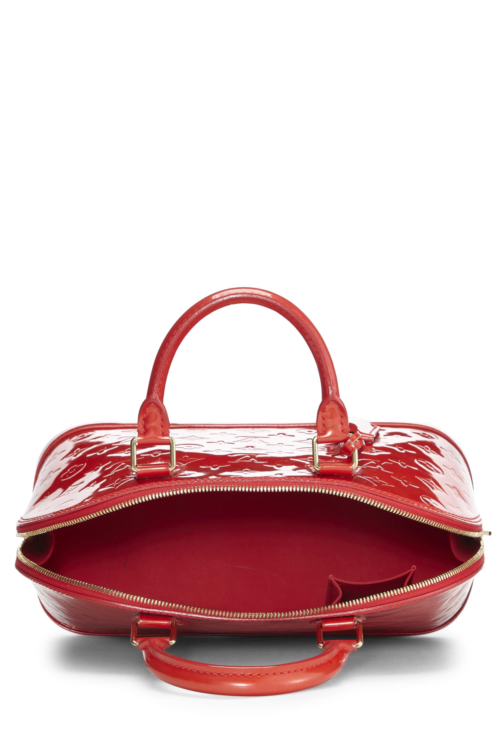 Louis Vuitton, Orange Sunset Monogram Vernis Alma GM, Orange