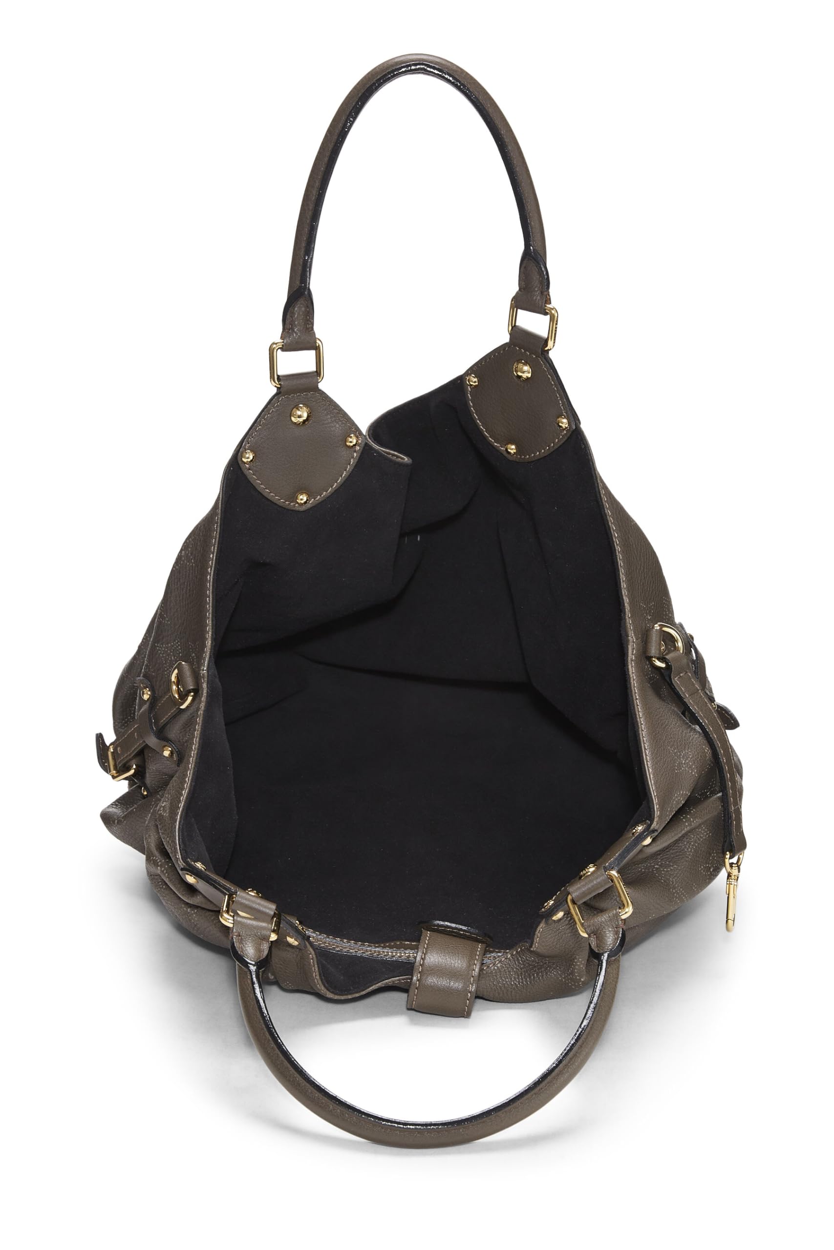 Louis Vuitton, Brown Monogram Mahina Large, Grey