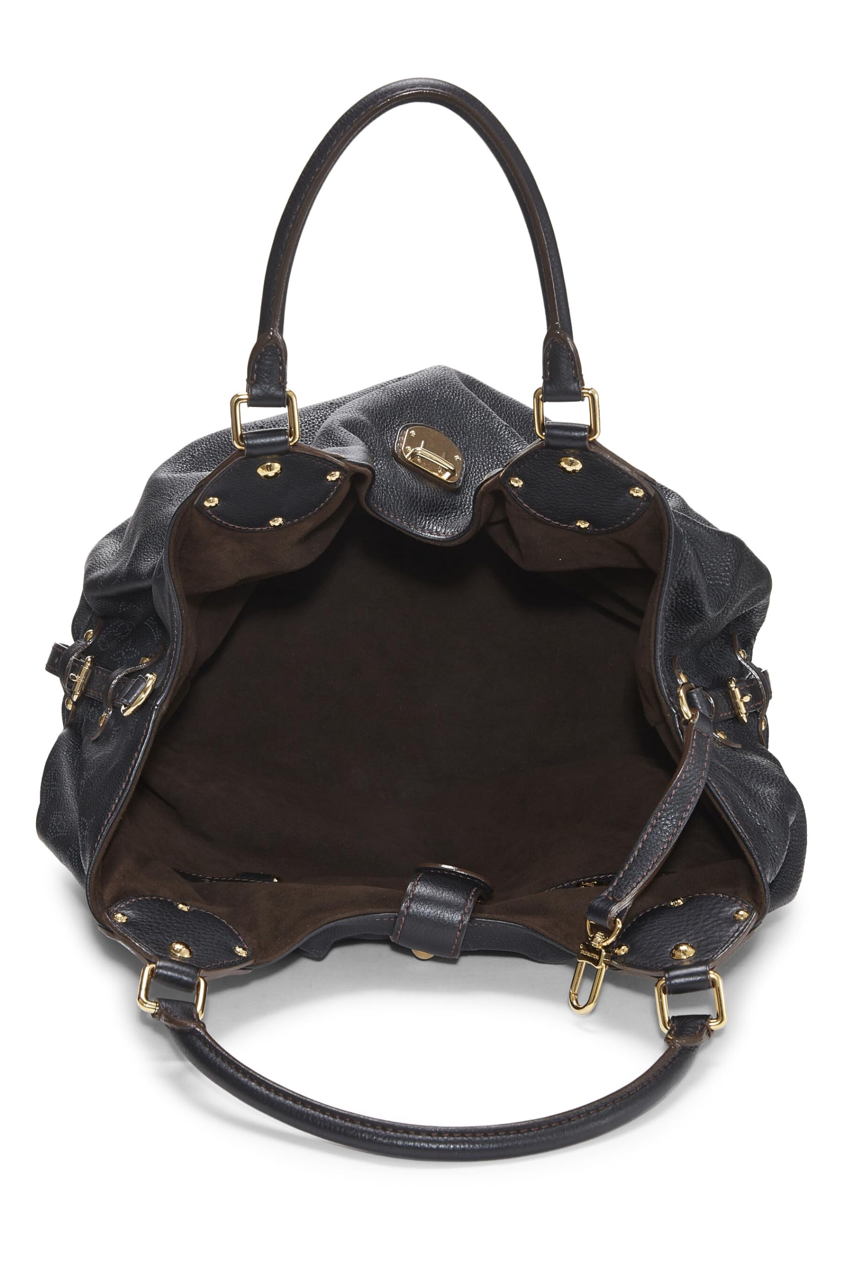 Louis Vuitton, Black Monogram Mahina Large, Black