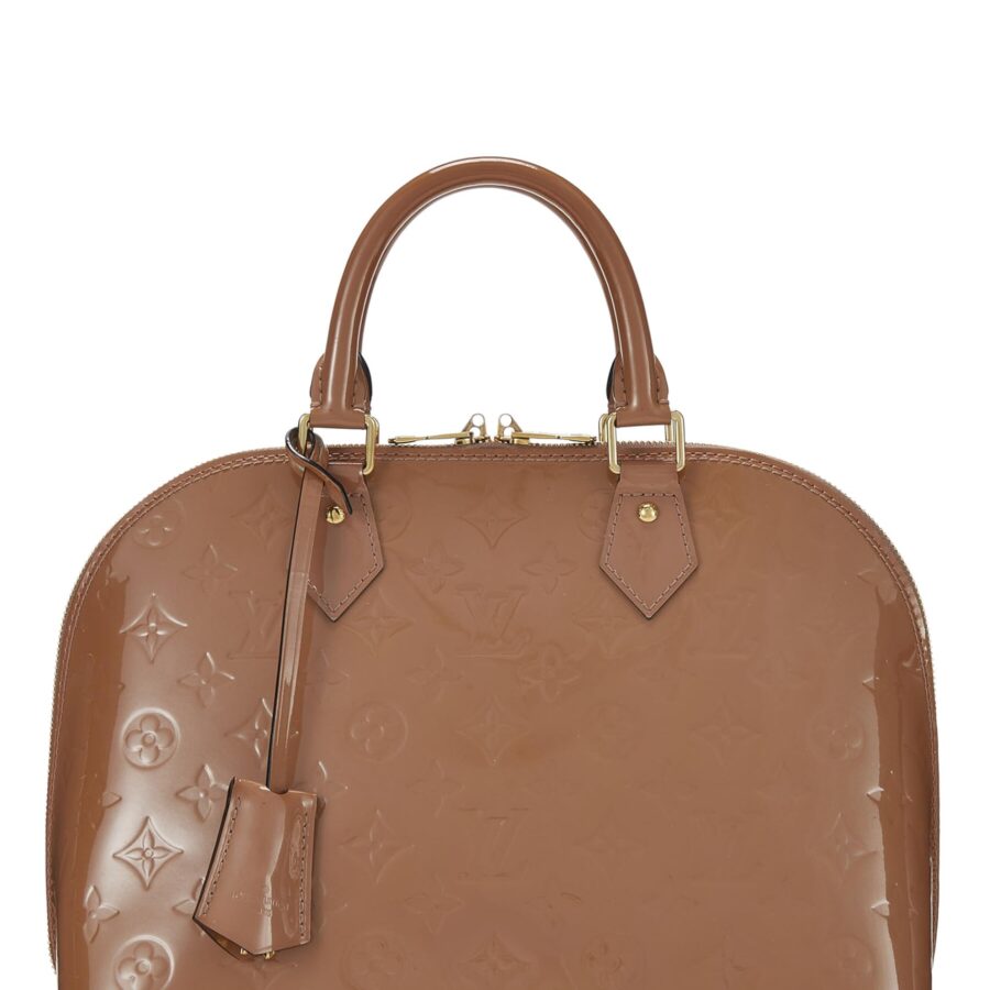 Louis Vuitton, Rose Velours Monogram Vernis Alma PM NM, Pink | Studio Nafay