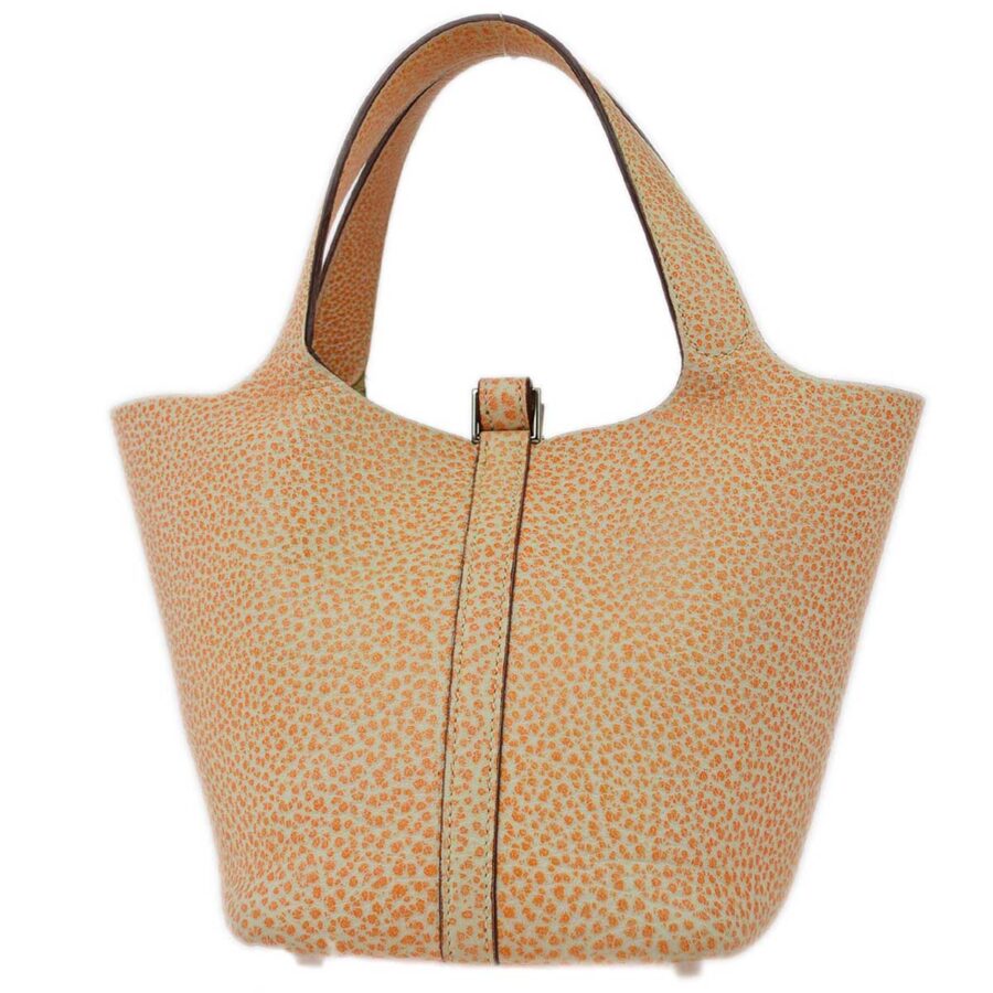 Hermes Orange Dalmatian Picotin PM Handbag | Studio Nafay