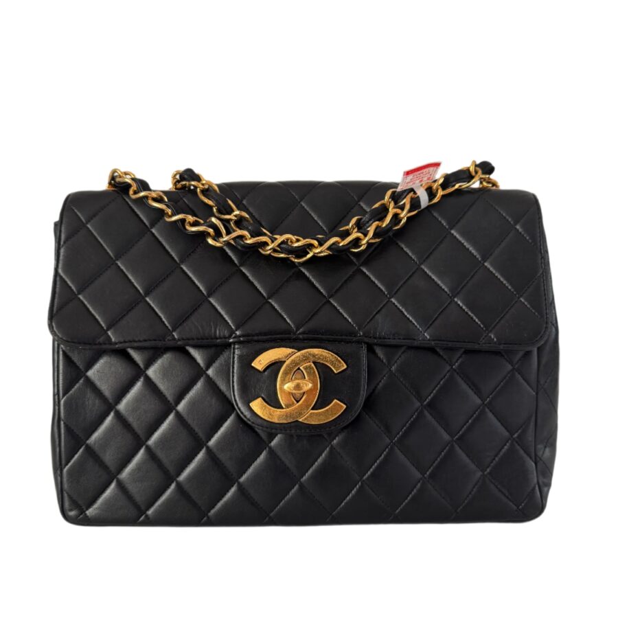 Chanel Flap Leather Lambskin Black Shoulder Bag 2 | Studio Nafay