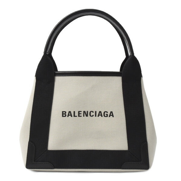 Balenciaga Canvas Navy Cabas XS Handbag | Studio Nafay