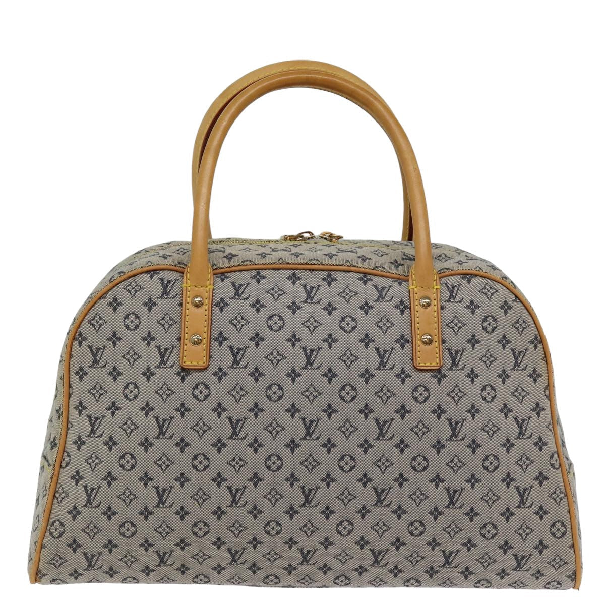 LOUIS VUITTON Monogram mini Marie Hand Bag Blue LV Auth 76943
