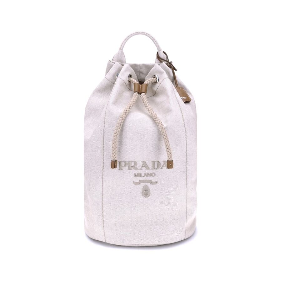 Prada Linen Bucket Bag | Studio Nafay
